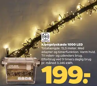 Netto Klyngelyskæde 1000 led tilbud