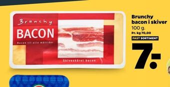 Netto Brunchy bacon i skiver tilbud