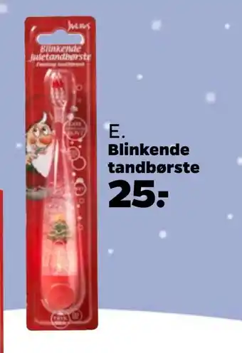 Blinkende tandbørste