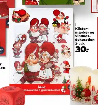 Netto Klistermærker og vinduesdekoration tilbud