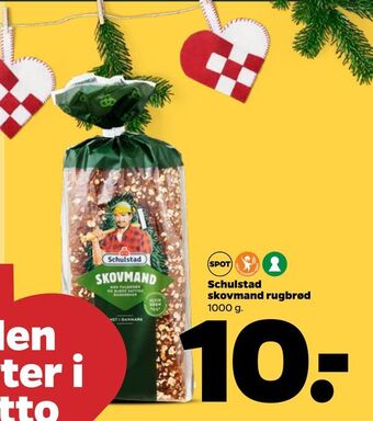 Netto Schulstad skovmand rugbrød tilbud