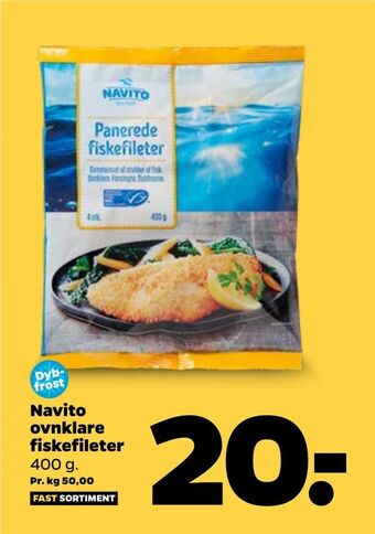 Netto Navito ovnklare fiskefileter tilbud