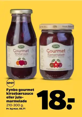 Fynbo gourmet kirsebærsauce eller jule marmelade