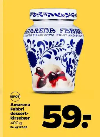 Netto Amarena fabbri dessert kirsebær tilbud