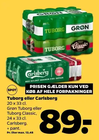 Netto Tuborg eller carlsberg tilbud