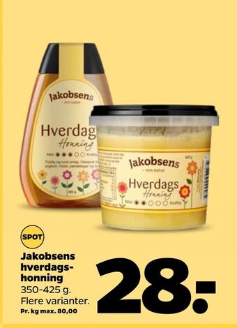 Netto Jakobsens hverdagshonning tilbud