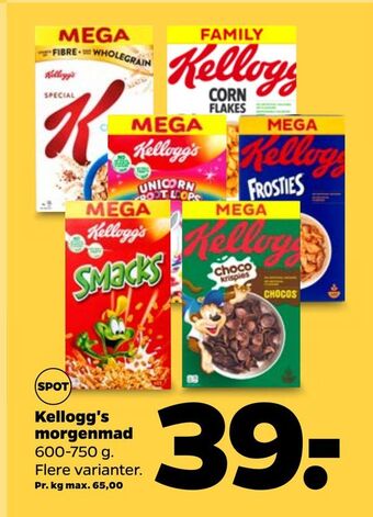 Netto Kellogg's morgenmad tilbud