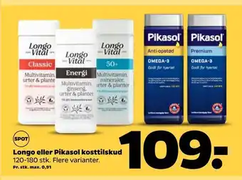 Netto Longo eller pikasol kosttilskud tilbud