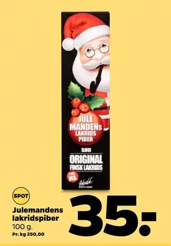 Julemandens lakridspiber