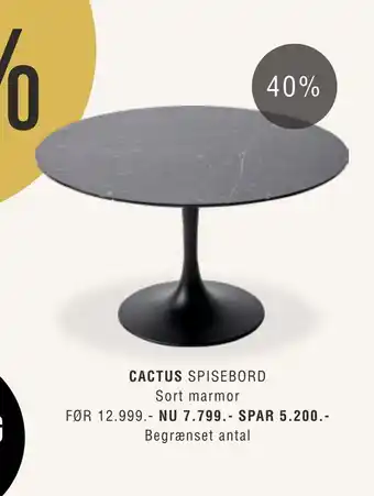 Ilva Cactus spisebord tilbud