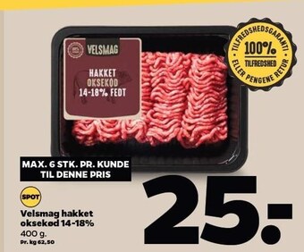 Netto Velsmag hakket oksekød tilbud