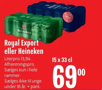 Royal export eller heineken