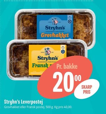 Min Købmand Stryhn's leverpostej tilbud