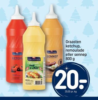 REMA 1000 Graasten ketchup, remoulade eller sennep tilbud