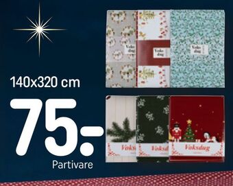 REMA 1000 Voksdug med julemotiv tilbud