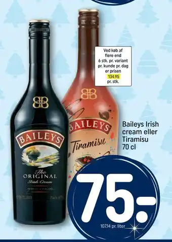 REMA 1000 Baileys irish cream eller tiramisu tilbud
