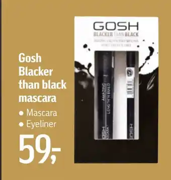 Føtex Gosh blacker than black mascara tilbud