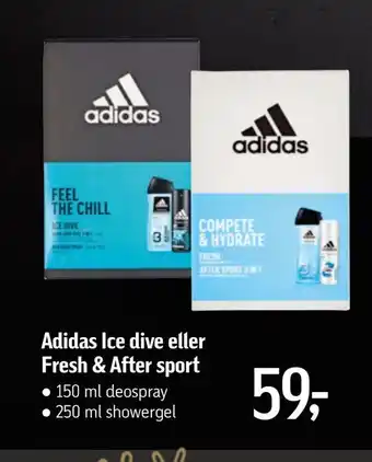 Føtex Adidas ice dive eller fresh & after sport tilbud