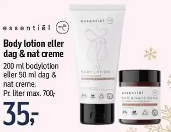 Føtex Body lotion el. dag & nat creme tilbud