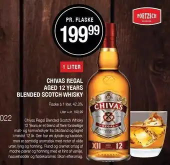 Chivas regal aged 12 years blended scotch whisky