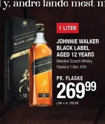 Johnnie walker black label aged 12 years
