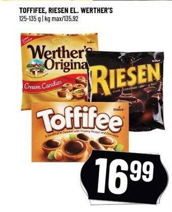 Løvbjerg Toffifee, riesen el. werther's tilbud
