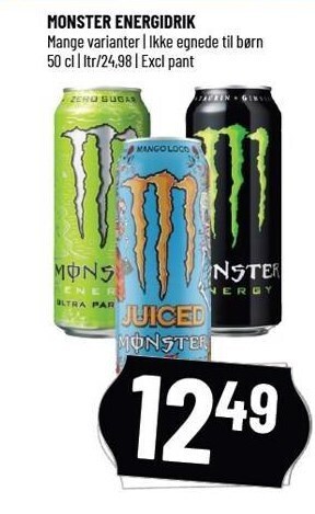 Løvbjerg Monster energidrik tilbud