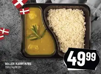 Løvbjerg Boller i karry m/ ris tilbud