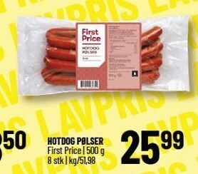 Løvbjerg Hotdog pølser tilbud