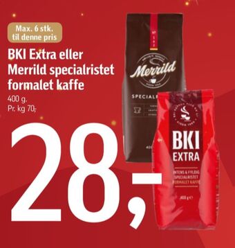 Føtex Extra specialristet kaffe formalet tilbud