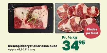 Kvickly Ukendt oksespidsbryst tilbud