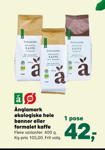 Kvickly Änglamark kaffe formalet tilbud