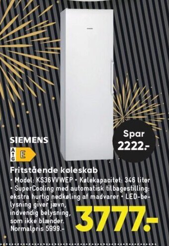 Bilka Fritstående Køleskab tilbud