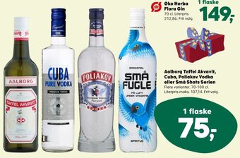 Kvickly Taffel akvavit snaps tilbud