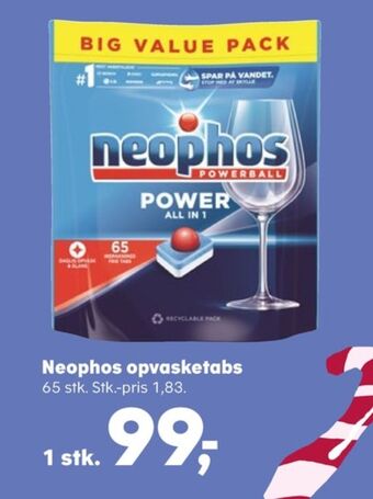 Kvickly Neophos maskinopvask-tabs tilbud