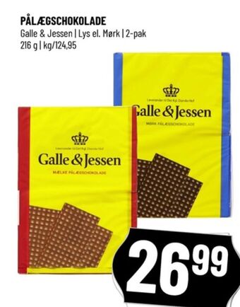 Løvbjerg Galle & jessen pålægschokolade mælk tilbud
