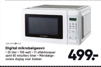 Bilka Digital Mikrobølgeovn tilbud