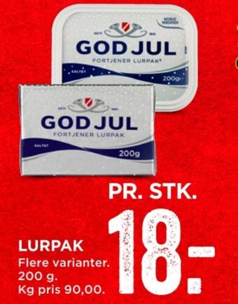 MENY Lurpak smør tilbud