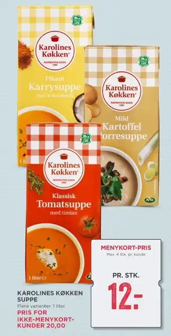 MENY Karolines tomatsuppe tilbud