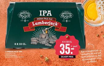 MENY Lumberjack specialøl tilbud