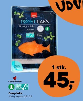 SuperBrugsen Coop laks i skiver tilbud