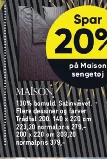 Bilka 100% Bomuld. Satinvævet tilbud