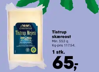 SuperBrugsen Tistrup mejeri skæreost mellemlagret tilbud