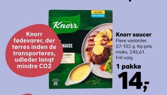 SuperBrugsen Knorr sauce pulver tilbud