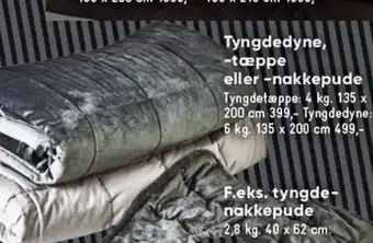 Tyngdedyne,-Tæppe eller-Nakkepude