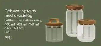 Bilka Opbevaringsglas med Akacielåg tilbud