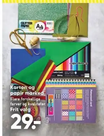 Bilka Karton og Papir Marked tilbud