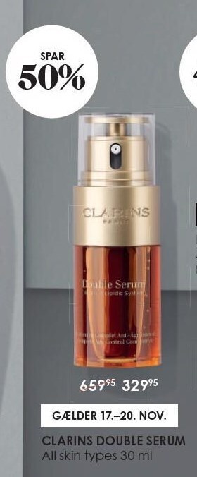Matas Clarins double serum tilbud