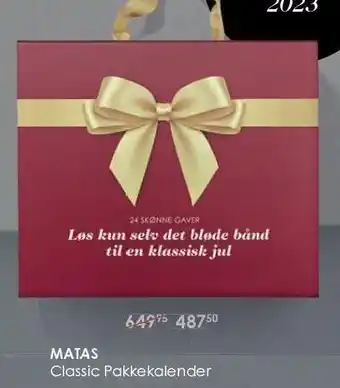 Matas Classic pakkekalender tilbud