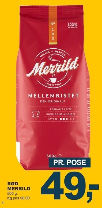 Let-Køb Rød merrild tilbud